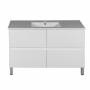 Port-4D-1200 PVC Vanity Cabinet Only Single Bowl